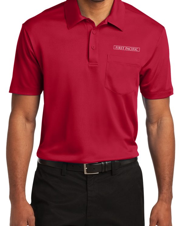 Red Maintenance Pocket Polo K540P