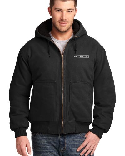Washed Duck Cloth Hooded Work Jacket CSJ41