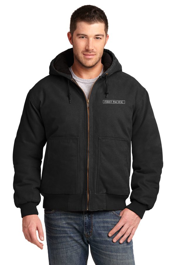Washed Duck Cloth Hooded Work Jacket CSJ41