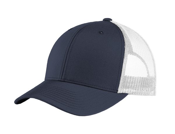 Retro Trucker Cap Navy/White STC39 - Image 2