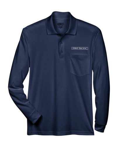 Pinnacle Performance Long Sleeve Pique Polo with Pocket 88192P