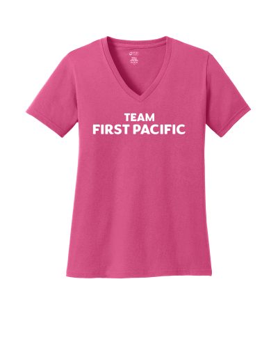 Ladies' Pink Team First Pacific T-Shirt LPC54V