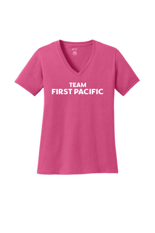 Ladies' Pink Team First Pacific T-Shirt LPC54V