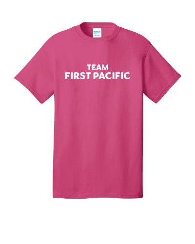 Men's Pink Team First Pacific T-Shirt PC54