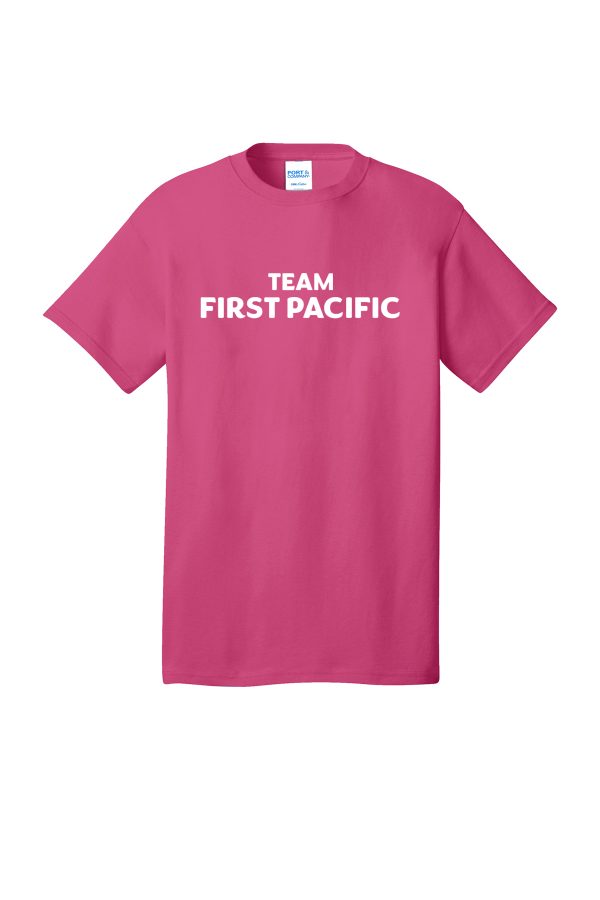 Men's Pink Team First Pacific T-Shirt PC54