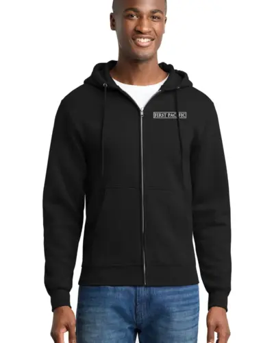 Port & Co Core Fleece Full-Zip Hooded Sweatshirt